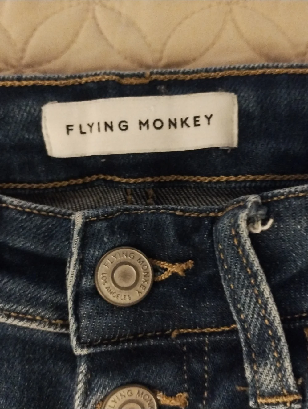 Flying Monkey Distressed High Rise Button Fly Stretch Skinny Jeans Y3536 Size 26